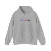 Polyamory Love Script Hoodie: Subtly Elegant Pride Sweatshirt